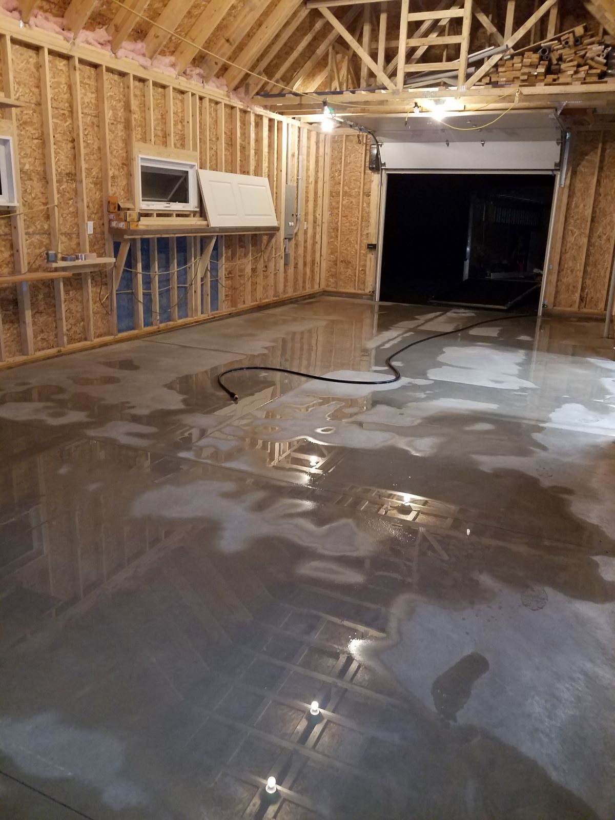 Masonry work- Pull Barn concrete floor