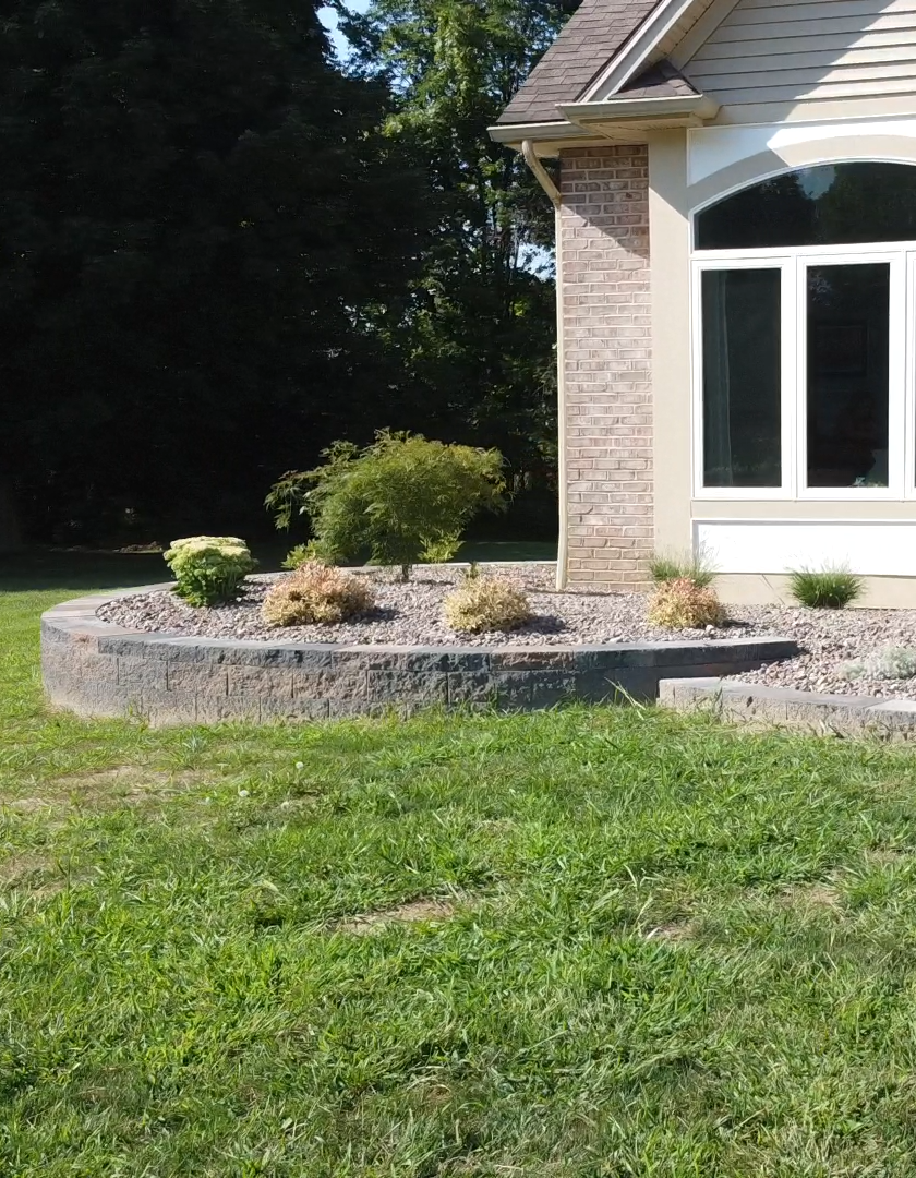 retaining wall, landscaping rochester