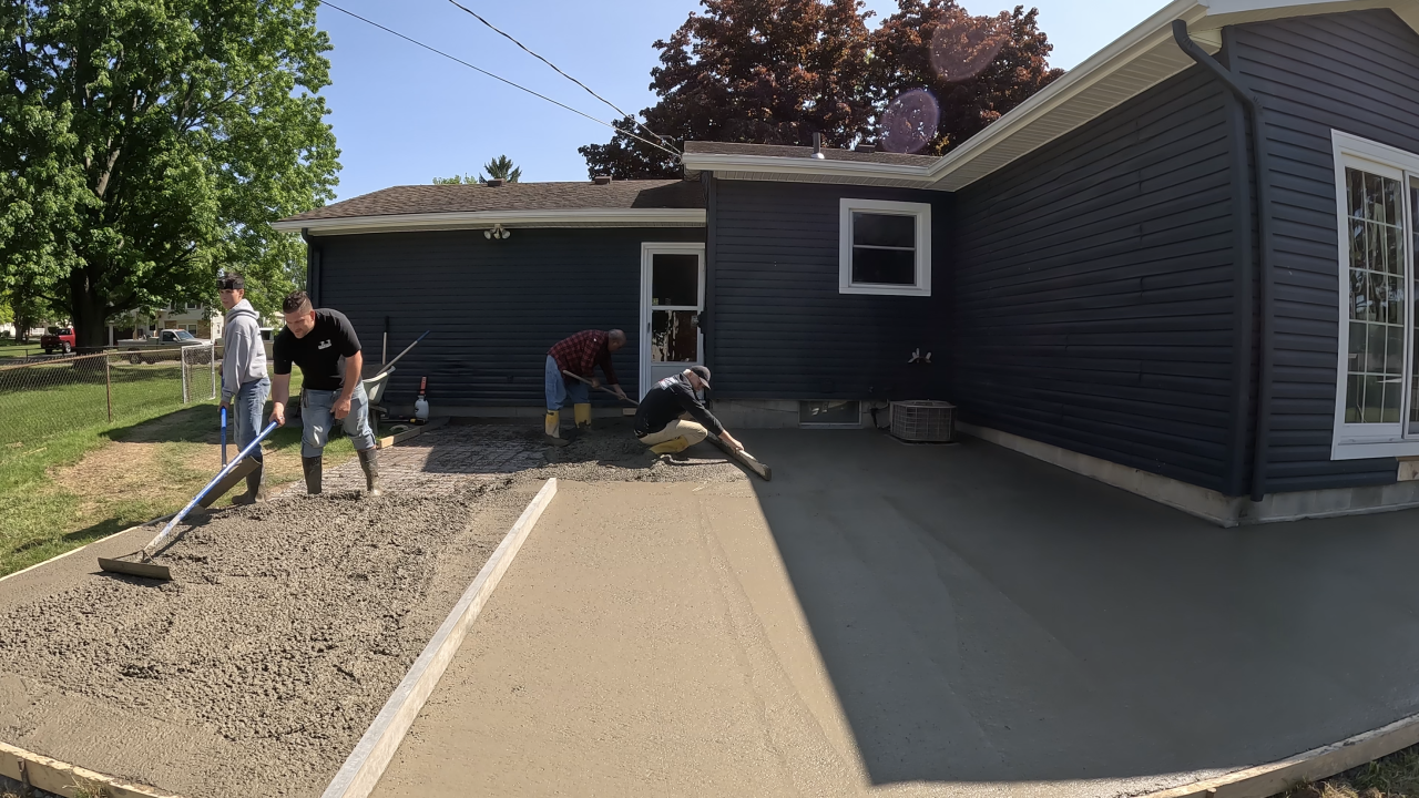 ANGELA INSTALLING Concrete Patio 01