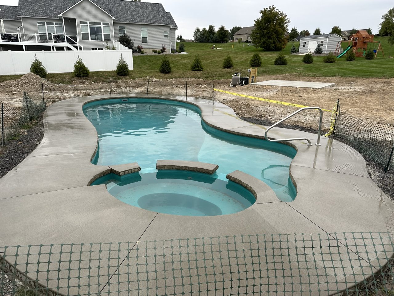 CAMILLUS BEAUTIFUL Concrete Pool Deck Pour 01