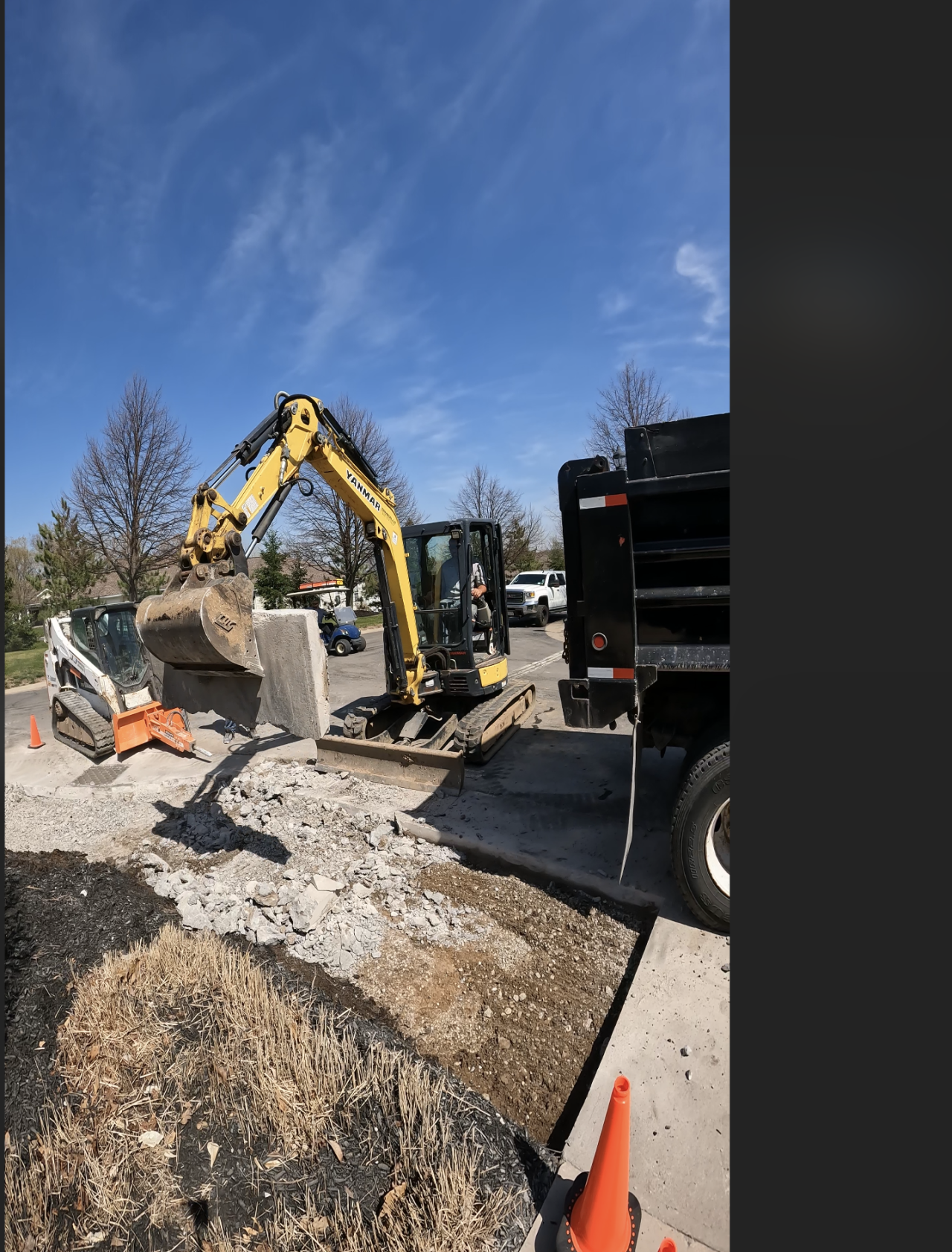 Concrete Sidewalk & Gutter DEMO & Debris Removal 01