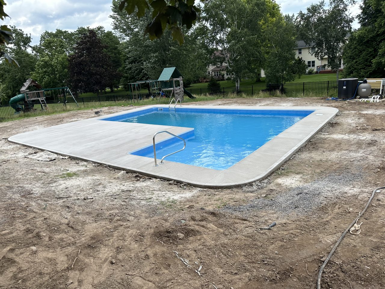 WEDMORE Concrete Pool Deck Pour AFTER 01